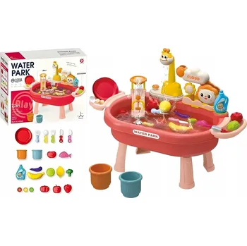 vodní stůl Velký set dřezu DŘEZ Vodní stůl PRO DĚTI nádobí ovoce kuchyňka