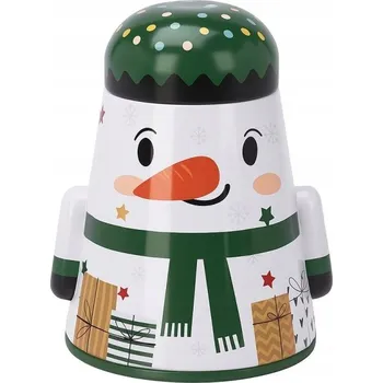 Dóza na potraviny Home Styling Collection PLECHOVÁ DÓZA NA CUKROVÍ VZOR SNĚHULÁK