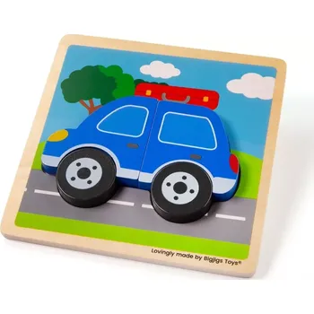 Bigjigs Toys Vkládací puzzle Auto