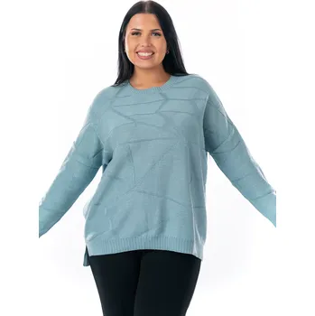 Dámský svetr Dámský svetřík JANINA Světle modrá uni