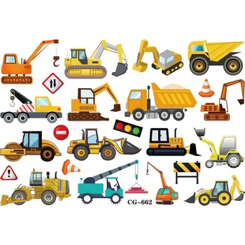 Odstranitelné tetování Dočasné tetování Stavba – Barevná zábava pro malé fanoušky strojů