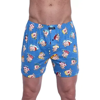 Boxerky Bavlněné trenky Cornette Classic 001/170 jeans čuník velikost 4XL-66/68