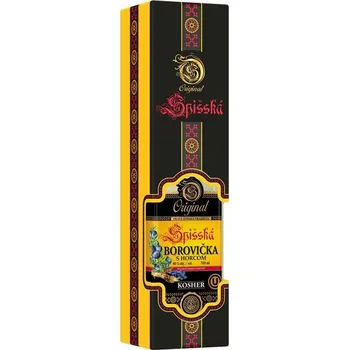 Pálenka Originál Spišská Borovička s horcom 40% 0,7l Dárkové balení: v dárkové krabičce
