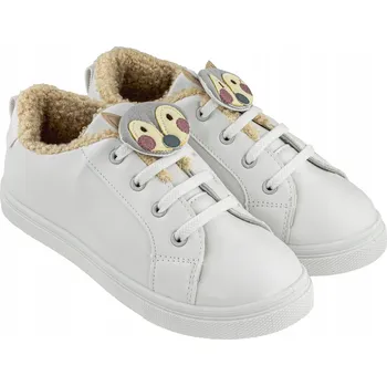 Dívčí tenisky Dívčí tenisky s aplikací vlka bílé BBS Shoes, vel. 30