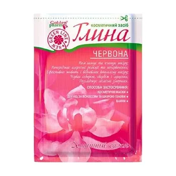 Pleťová maska Golden Farm Kosmetický Červený jíl, Kaolin - regenerace, slabé vlasy 60g