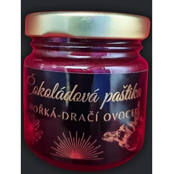 Čokoláda Nizuma - Čokoládová paštika hořká 70,5%, s dračím ovocem a čekankovým sirupem 100g