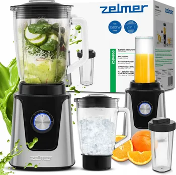 Stolní mixér Zelmer ZSB4860 1500 W stříbrný/šedý