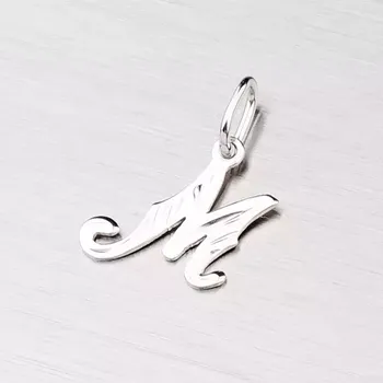 Přívěsek Goldex Přívěsek bílé zlato 585 - písmeno M 2-4003-M