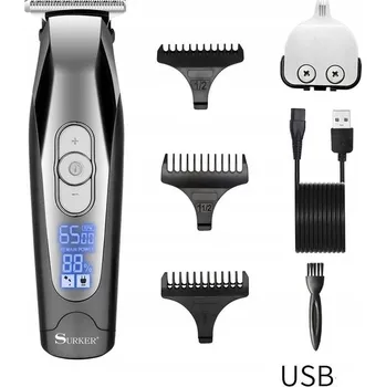 Strojek na vlasy Zastřihovač vlasů a vousů Surker SK-553 BEZDRÁTOVÝ