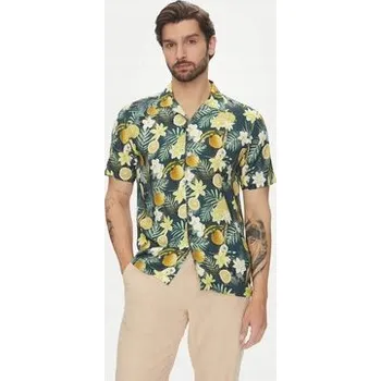 Pánská košile Lindbergh pánská košile casual LINDBERGH-30-203729 krátký rukáv volný střih viskóza velikost M