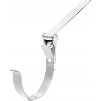 okap BRYZA Kovový hák žlabu s cloubem Ø 75 mm, Bílá RAL