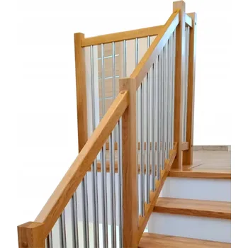 Dřevěné zábradlí, madlo, jasanové pro vnitřní schodiště, 1 metr