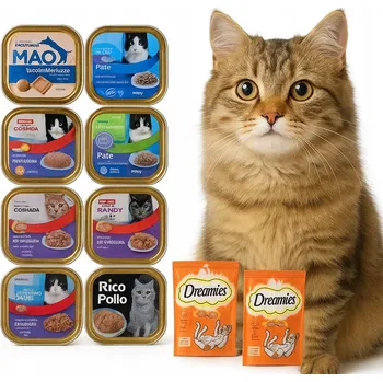 Krmivo pro kočku Mokré krmivo pro kočky bezobilné misky 34x100 g dospělé