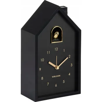 Hodiny Stolní hodiny Karlsson černé 11,5 cm