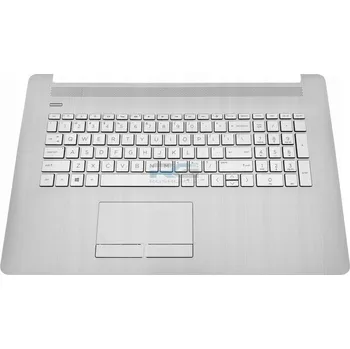 Šasi notebooku Palmrest + Klávesnice HP 17-ca1010nw 17-ca1011nw 17-ca1012nw / Sil LED