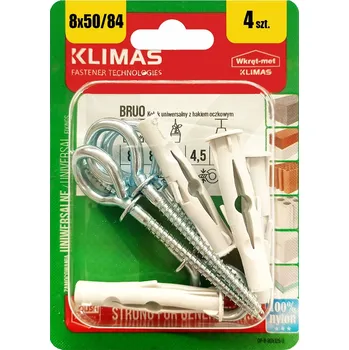 Hmoždinka Rozpěrná hmoždinka s plným hákem BRUO-8x84, balení 4 ks