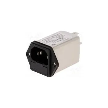Elektrická zásuvka Konektor napájecí AC zásuvka vidlice 6A 250VAC IEC 60320