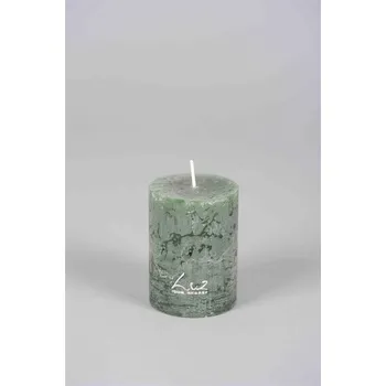 Svíčka Válcová zelená svíčka Variant: Ø7 x V10 cm