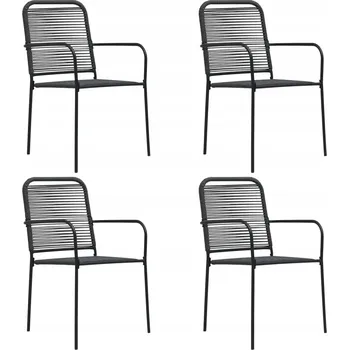 Zahradní židle Greatstore kovová černá