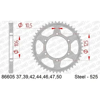 Nářadí na motocykly Hnací řetězové kolo AFAM 86605-46