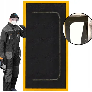 Obraz Protiprachové dveře z netkané textilie 110x220 cm se zipem