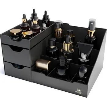 hřeben Nepřehledný organizér na make-up se zásuvkami (2 zásuvky, růžový)