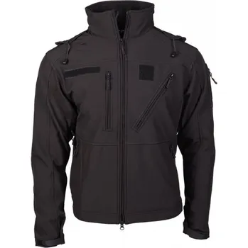Pánská softshellová bunda MIL-TEC Bunda softshell SCU 14 ČERNÁ L ČERNÁ - BLACK