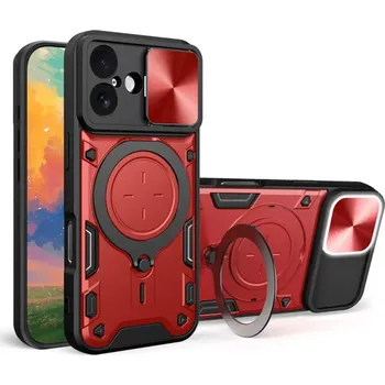 Pouzdro na mobilní telefon Kryt iPhone 17, Techsuit CamGuard Pro - červený