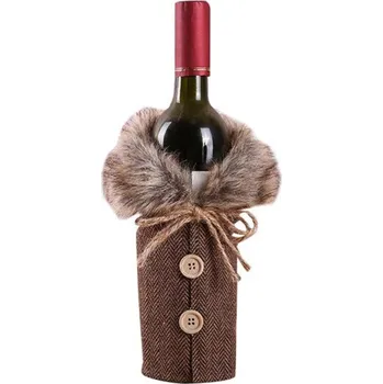 Vánoční dekorace Dekorativní obal na láhev Ecarla