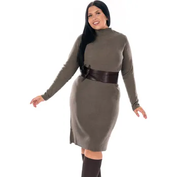 Dámské šaty Dámské šaty QUINTY Světle hnědá uni