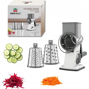 Struhadlo Bubnové struhadlo Zeleniny , 3 nože, nerezová ocel KINGHoff KH-1959