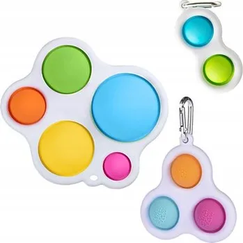 POP IT POP IT ANTISTRESOVÁ HRAČKA FIDGET TOYS RŮZNÉ BARVY