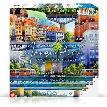 Puzzle PUZZLE TYTUS BRZOZOWSKI - VARŠAVSKÉ MOSTY - 1000 DÍLKŮ
