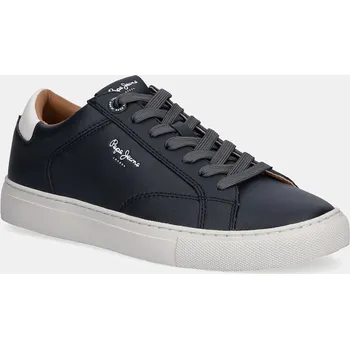Pánské tenisky Sneakers boty Pepe Jeans JOE BASIC tmavomodrá barva, PMS00048 59X, EUR 45