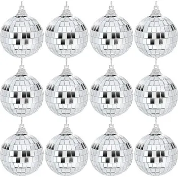 Party dekorace 12 kusů zrcadlových koulí, 6 cm YeahBoom
