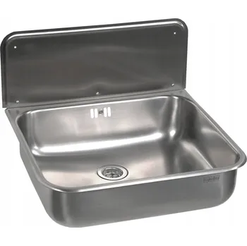 Obraz TECHNICKÁ MÍSTNOST/UMYVADLO OSMA 457x408x140 NA ZEĎ SE ZÁSTĚNOU A SIFONEM OCEL OCEL