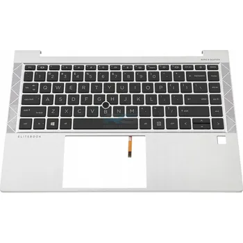 Šasi notebooku Kryt Palmrest + Klávesnice HP Elitebook 840 845 (G7 G8) / Sil LED