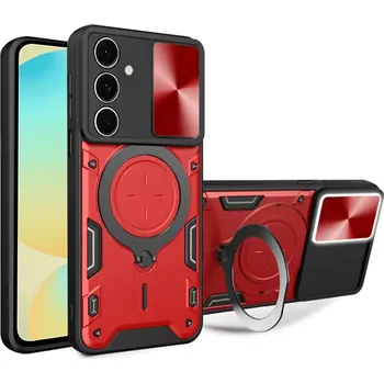 Pouzdro na mobilní telefon Kryt Samsung Galaxy S24 FE Techsuit CamGuard Pro - červený