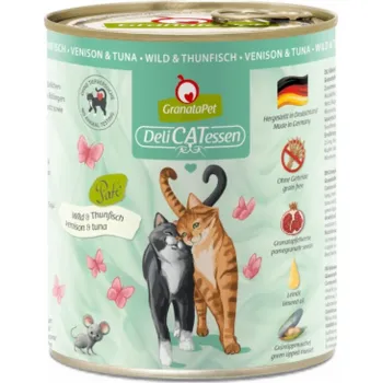 Krmivo pro kočku GRANATAPET DeliCATessen Venison and tuna - mokré krmivo pro kočky - 800g