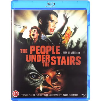 Blu-ray film W mroku pod schodami Blu-ray disk