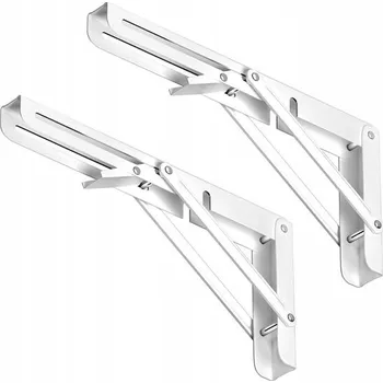 police SKLÁDACÍ DRŽÁK nástěnné police BOTC - L konzole 2 ks