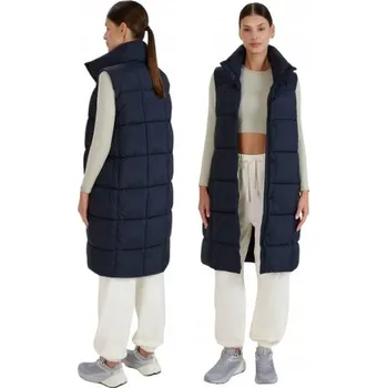 Dámská vesta 4F Dlouhý vesta s syntetickou výplní pro ženy - černý S