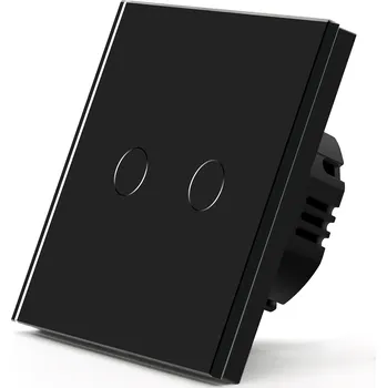 vypínač Dvojitý dotykový vypínač Bseed černý BSS0005