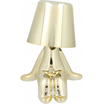 Lampička Noční lampa GOLD MAN Art Deco sedící (vzor 6) MLTL