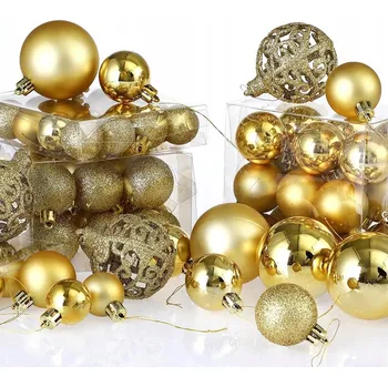 Vánoční ozdoba Sada vánočních ozdob REGALO ZLATÁ 100 kusů