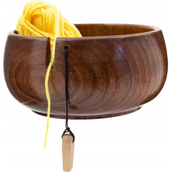 Miska na přízi, podavač a odvíječ příze