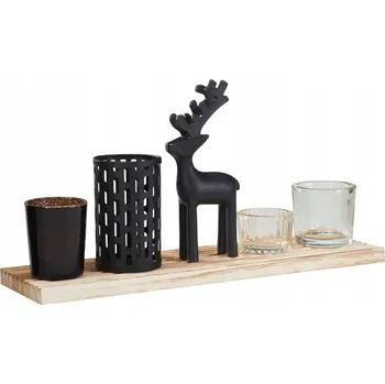 Svícen Svícen dřevěný Home Styling Collection 22,5 cm