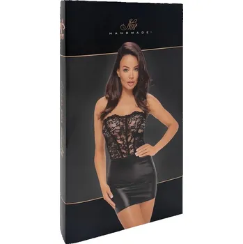 Dámské šaty Noir Handmade koktejlové šaty "malé černé", mini, velikost XL