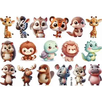 Odstranitelné tetování Zvířecí tetování – Roztomilá kolekce pro nejmenší (1 ks)