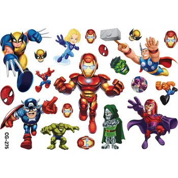 Tetování Superhrdinské Tetování pro Děti – Marvelovská Síla v Mini Provedení! (1 ks)